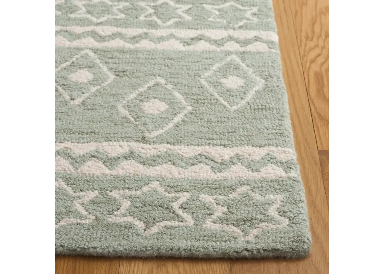 MICRO-LOOP 501 SAGE  5' x 5' Square Square Rug