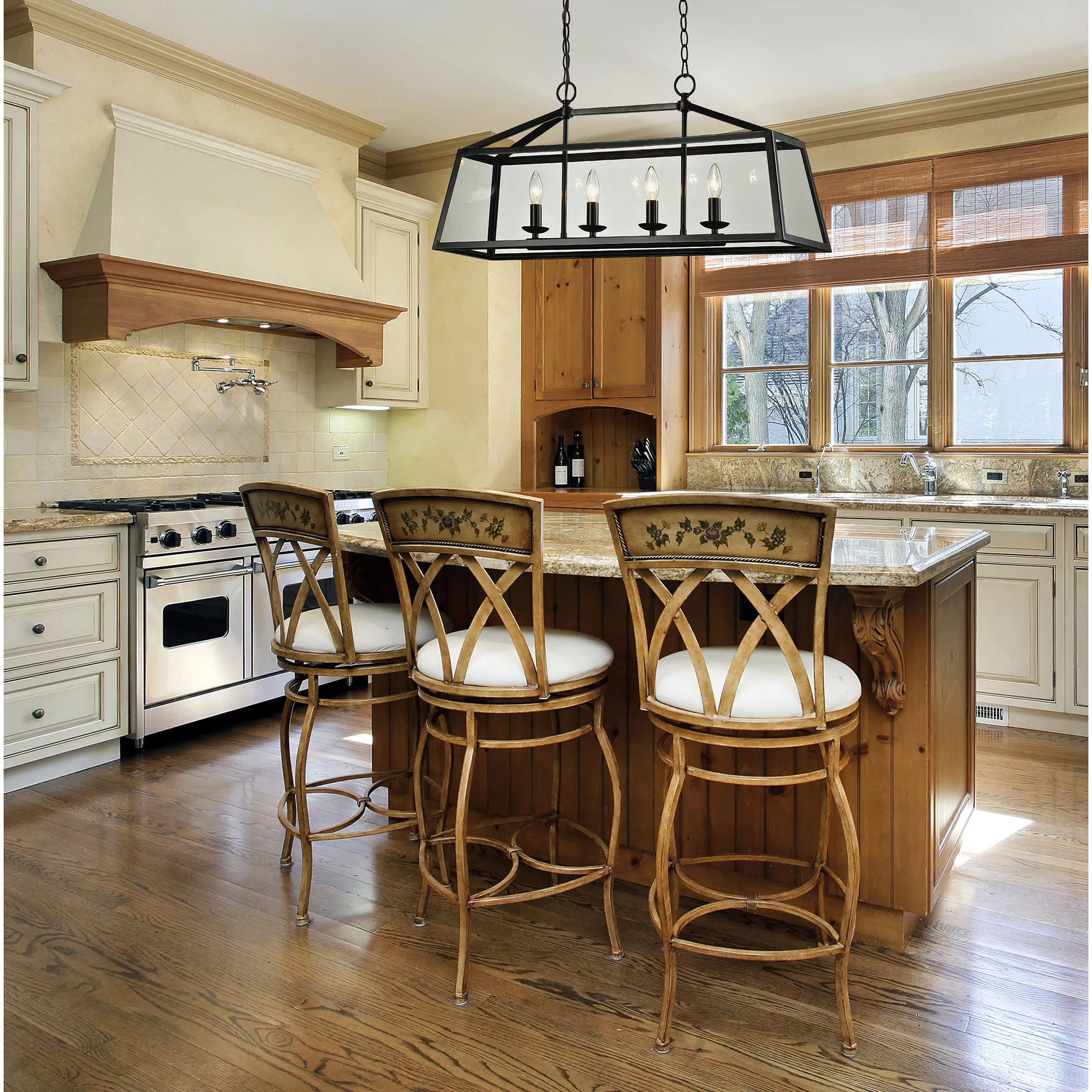 Alanna 10" Wide 4-Light Chandelier - Oil Rubbed Bronze