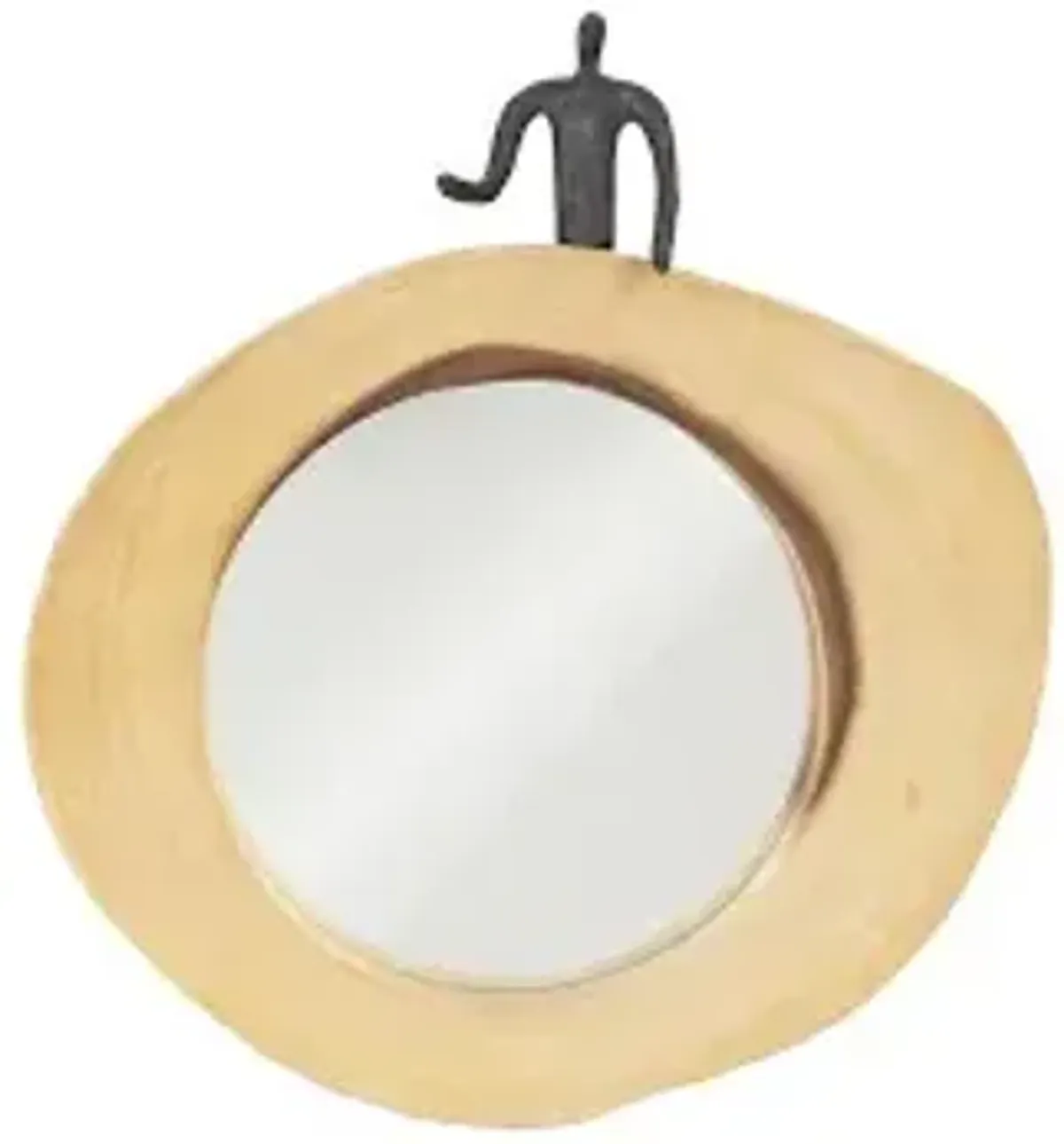 atlas cross cut mirror, small, half man, right