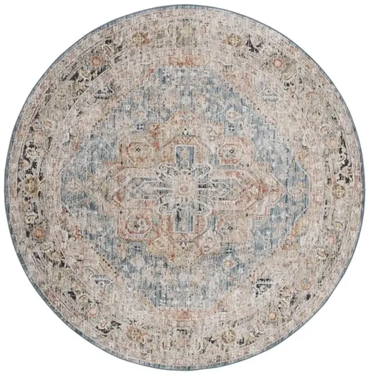 SILVERADO 110 Blue  6'-4' x 6'-4' Round Round Rug