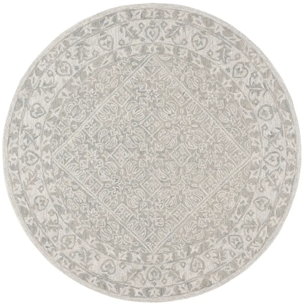 DIP DYE Hand Tufted 7' x 7' Round area rug