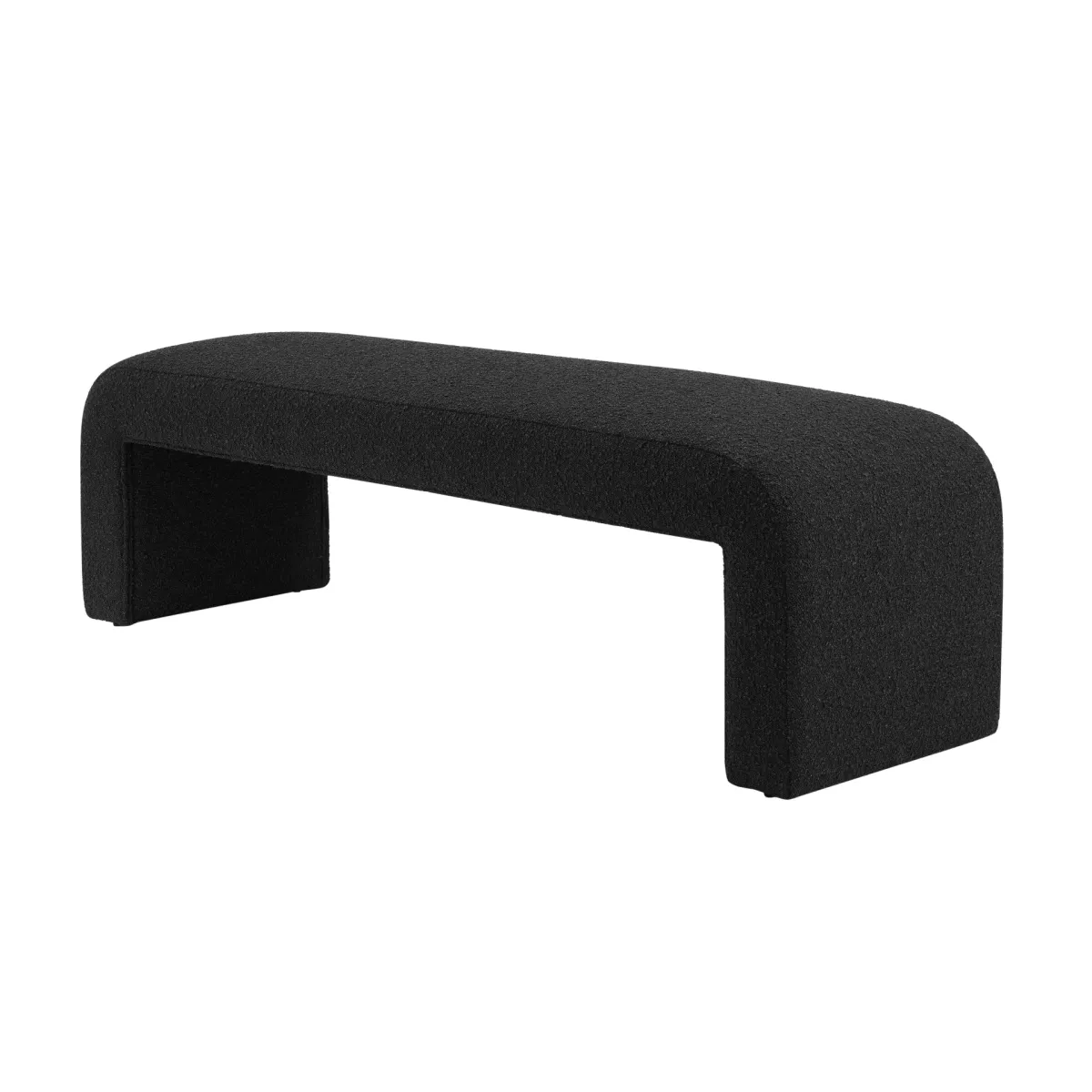 Vioreen Fabric Bench, Stanton Black 
