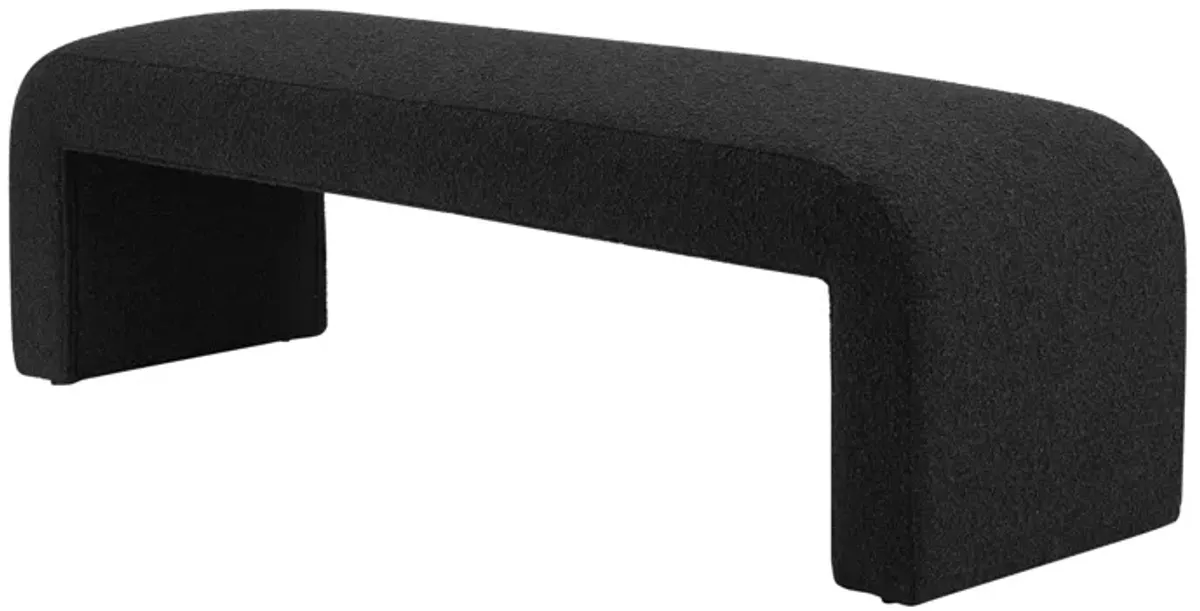 Vioreen Fabric Bench, Stanton Black 