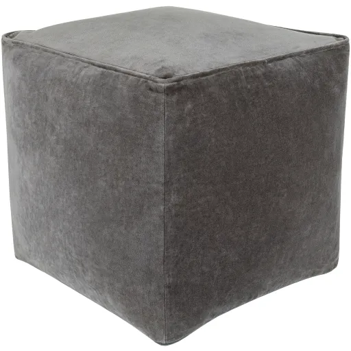 Cotton Velvet CVPF-022 16"H x 16"W x 16"D Pouf