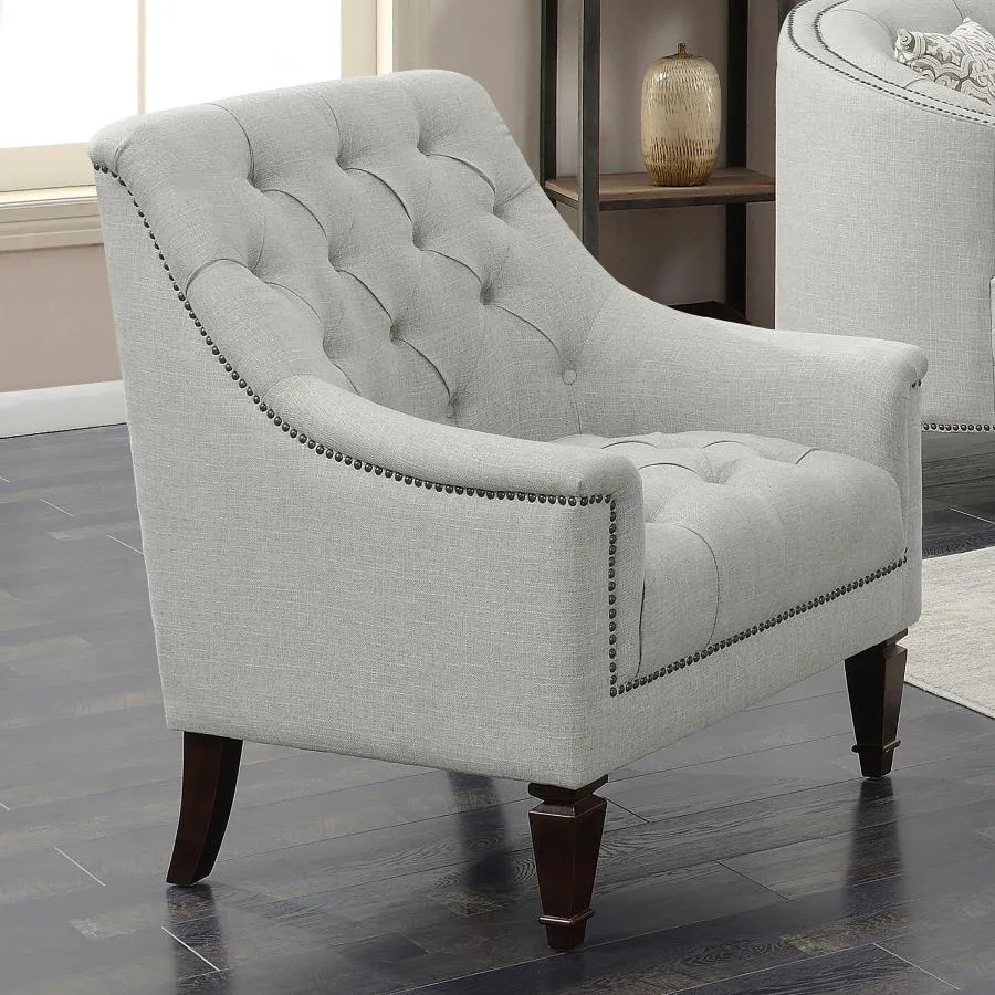 Avonlea Sloped Arm Upholstered Chair Grey