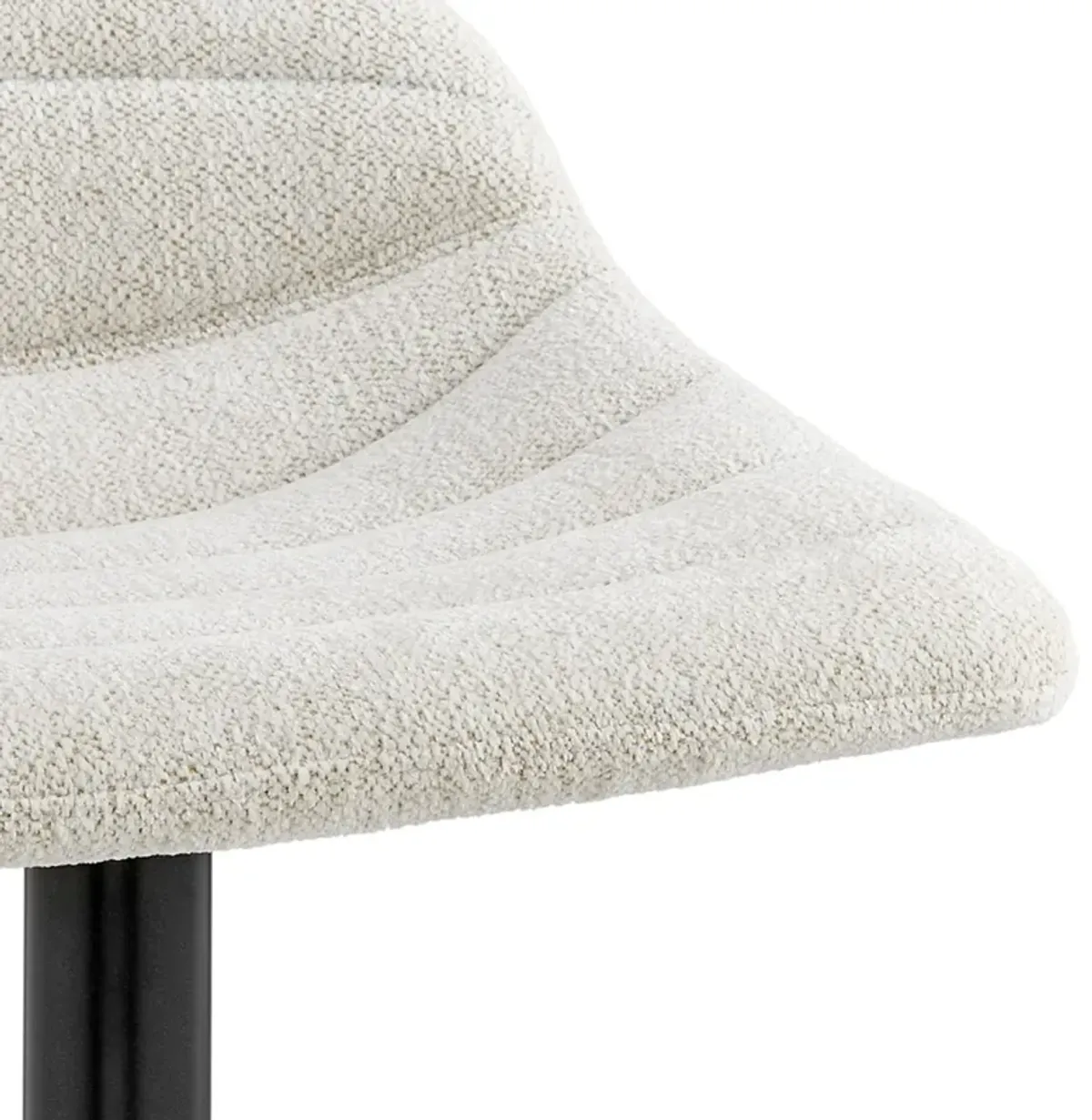 Koa KD Fabric Gaslift Swivel Bar Stool, Posh Ivory 