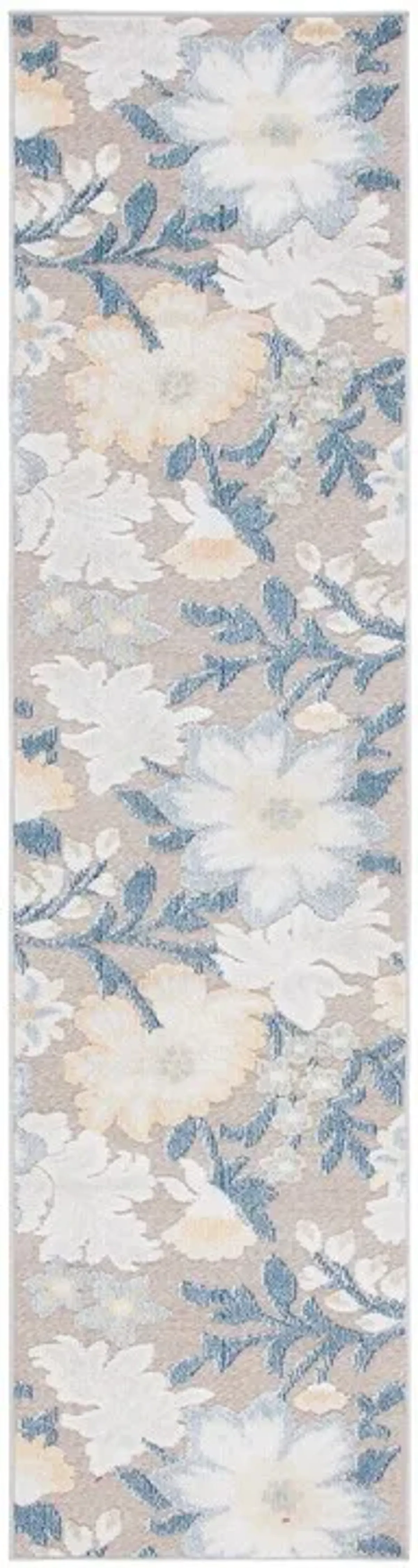 SARASOTA 108 Blue  2'-3' X 9' Runner Rug