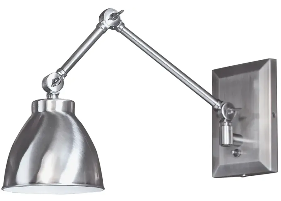 Maggie Swing Arm Sconce - Pewter