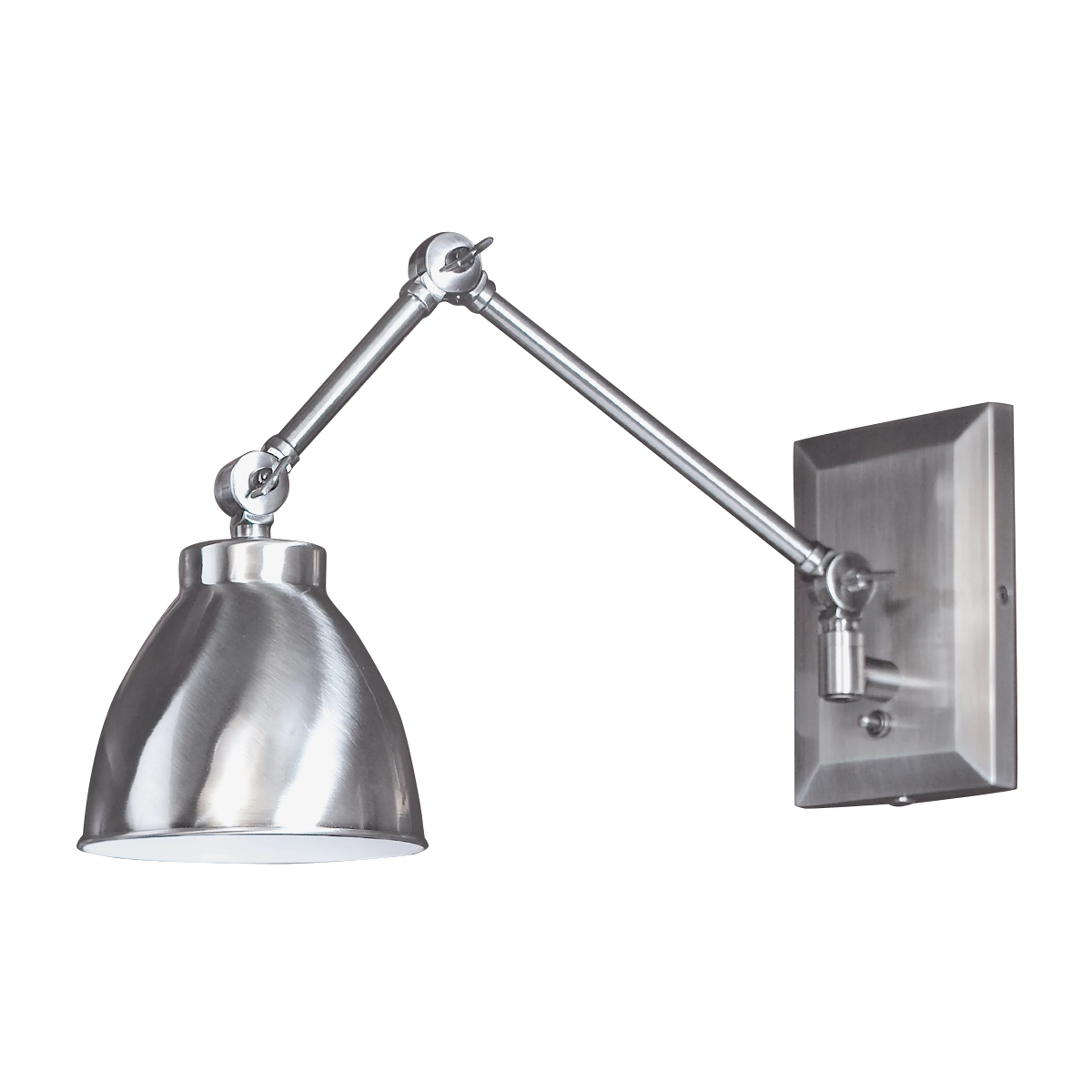 Maggie Swing Arm Sconce - Pewter