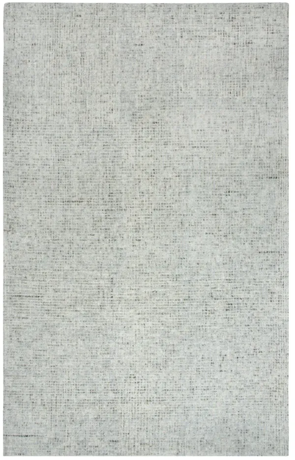 Talbot Light Gray Tweed Wool 3' x 5' Rectangle Rug