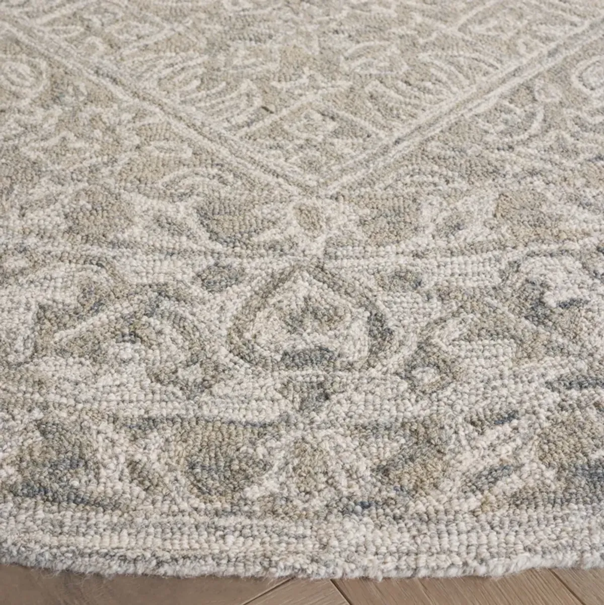 DIP DYE Hand Tufted 7' x 7' Round area rug