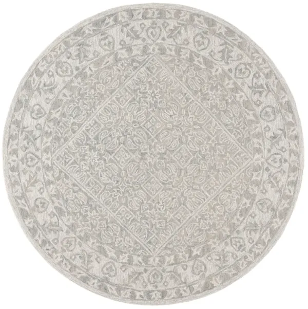 DIP DYE Hand Tufted 7' x 7' Round area rug
