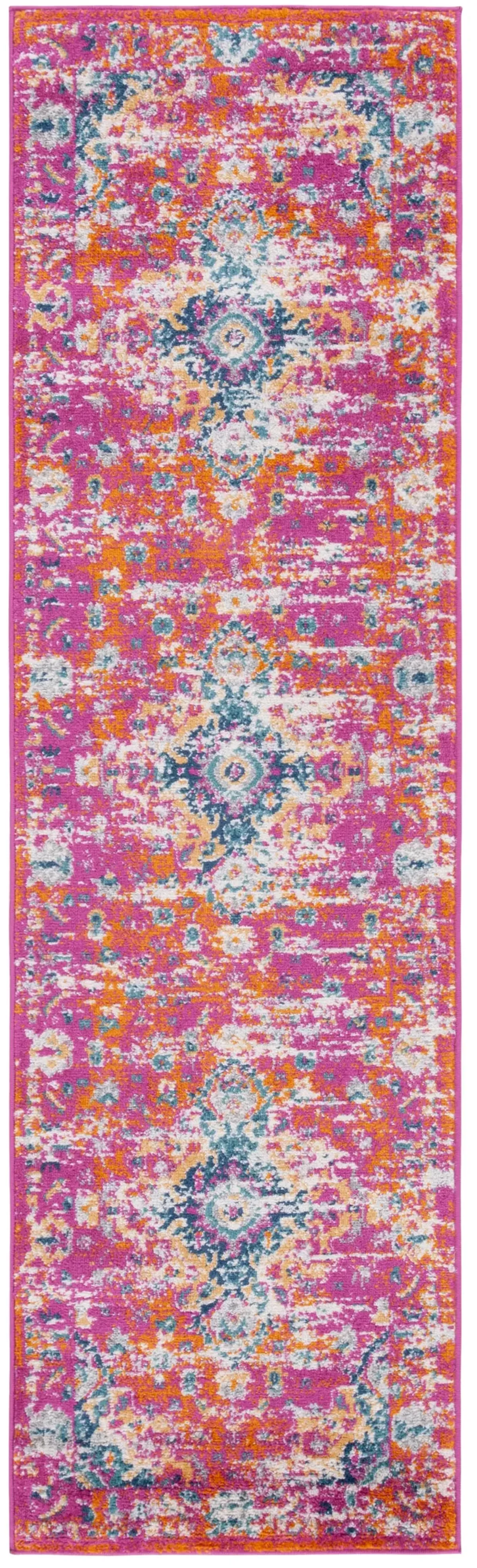 MADISON 154 FUCHSIA  2'-3' x 6' Runner Rug