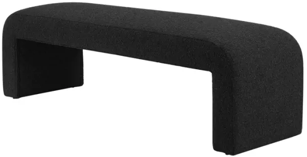 Vioreen Fabric Bench, Stanton Black 