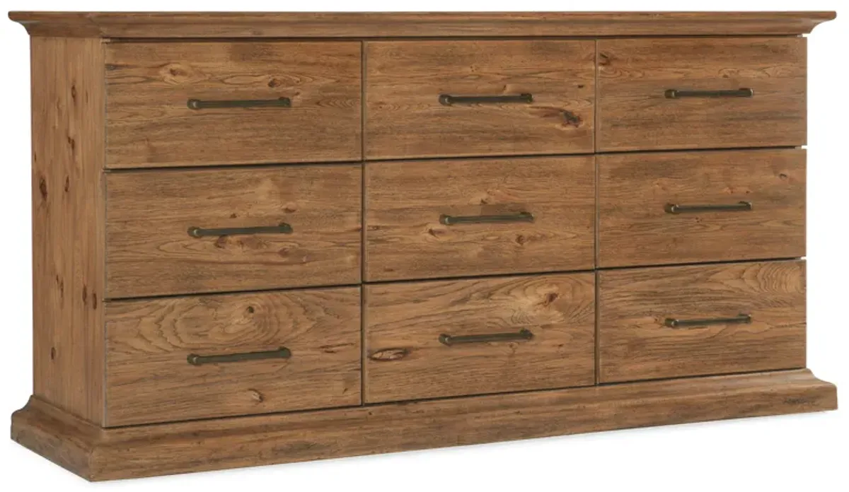 Big Sky Nine Drawer Dresser