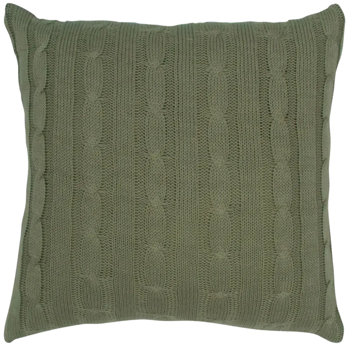 Cable Knit Green Pillow