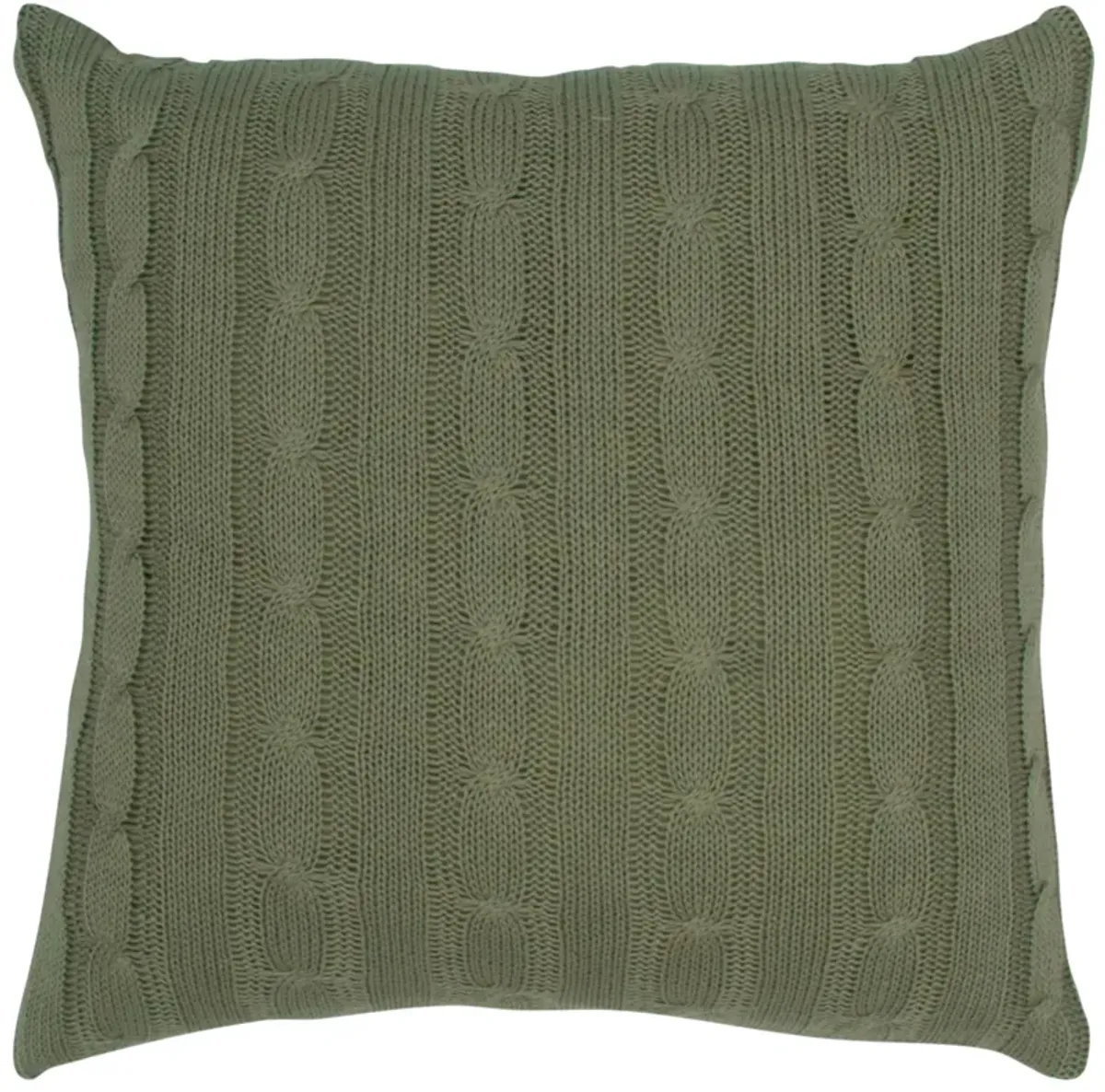 Cable Knit Green Pillow