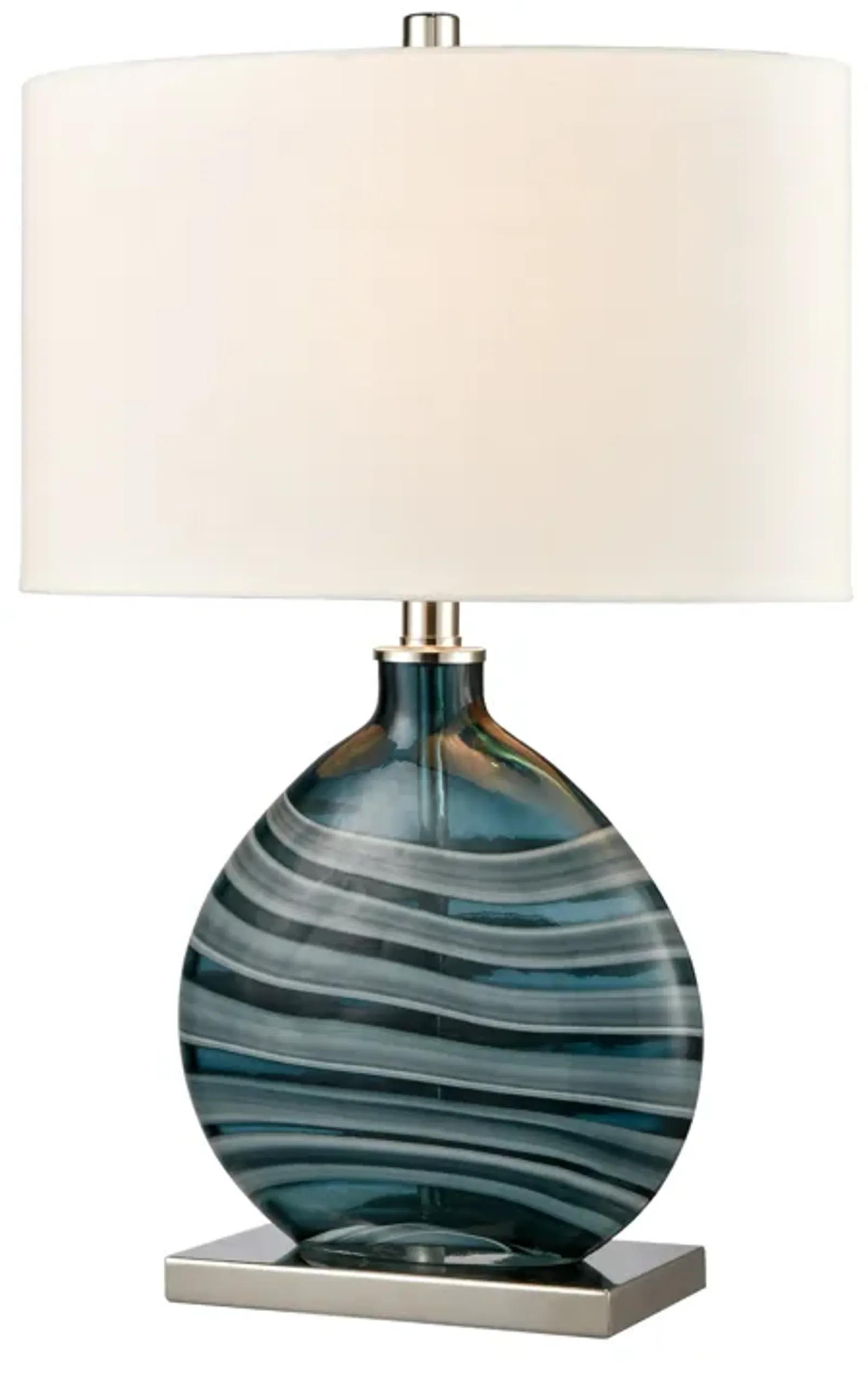 Portview 22'' High 1-Light Table Lamp - Teal - Includes LED Bulb