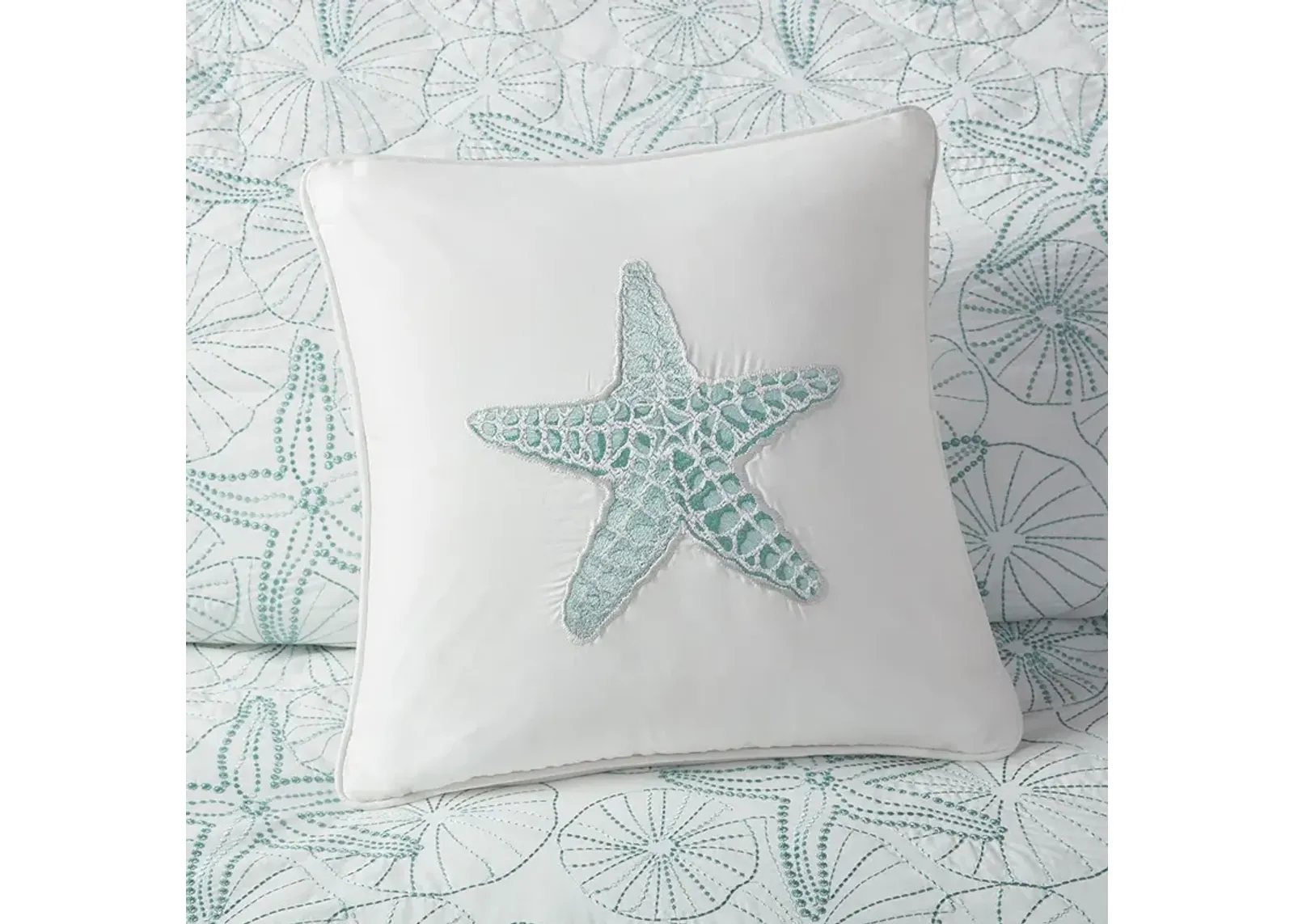 Harbor House Maya Bay White Square Pillow