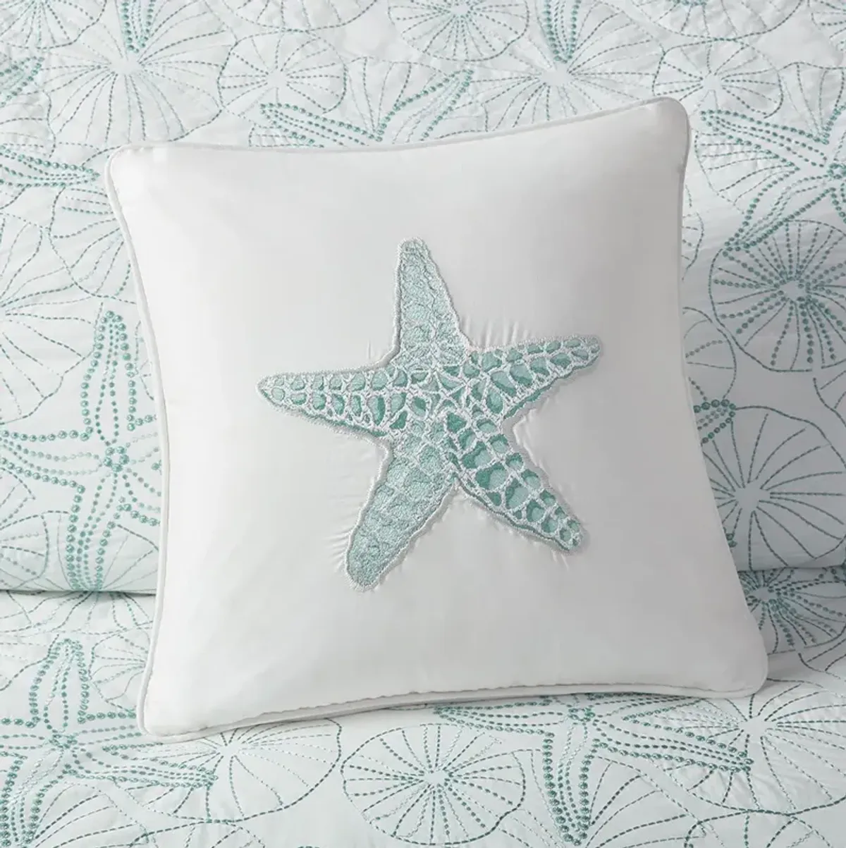 Harbor House Maya Bay White Square Pillow