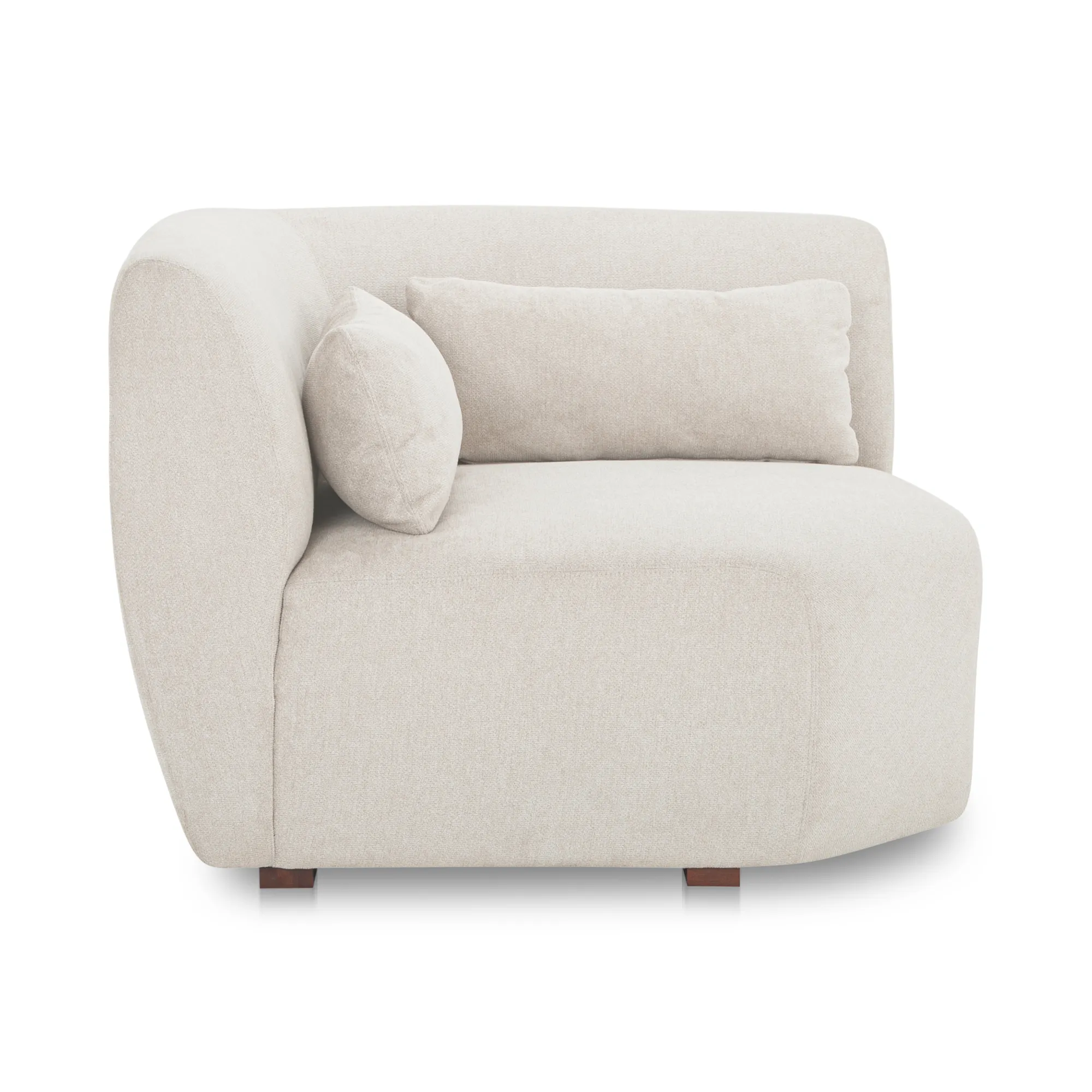 Amelia Corner Chair Warm White