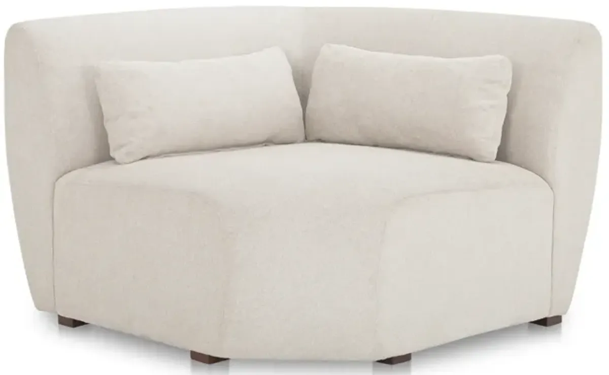 Amelia Corner Chair Warm White