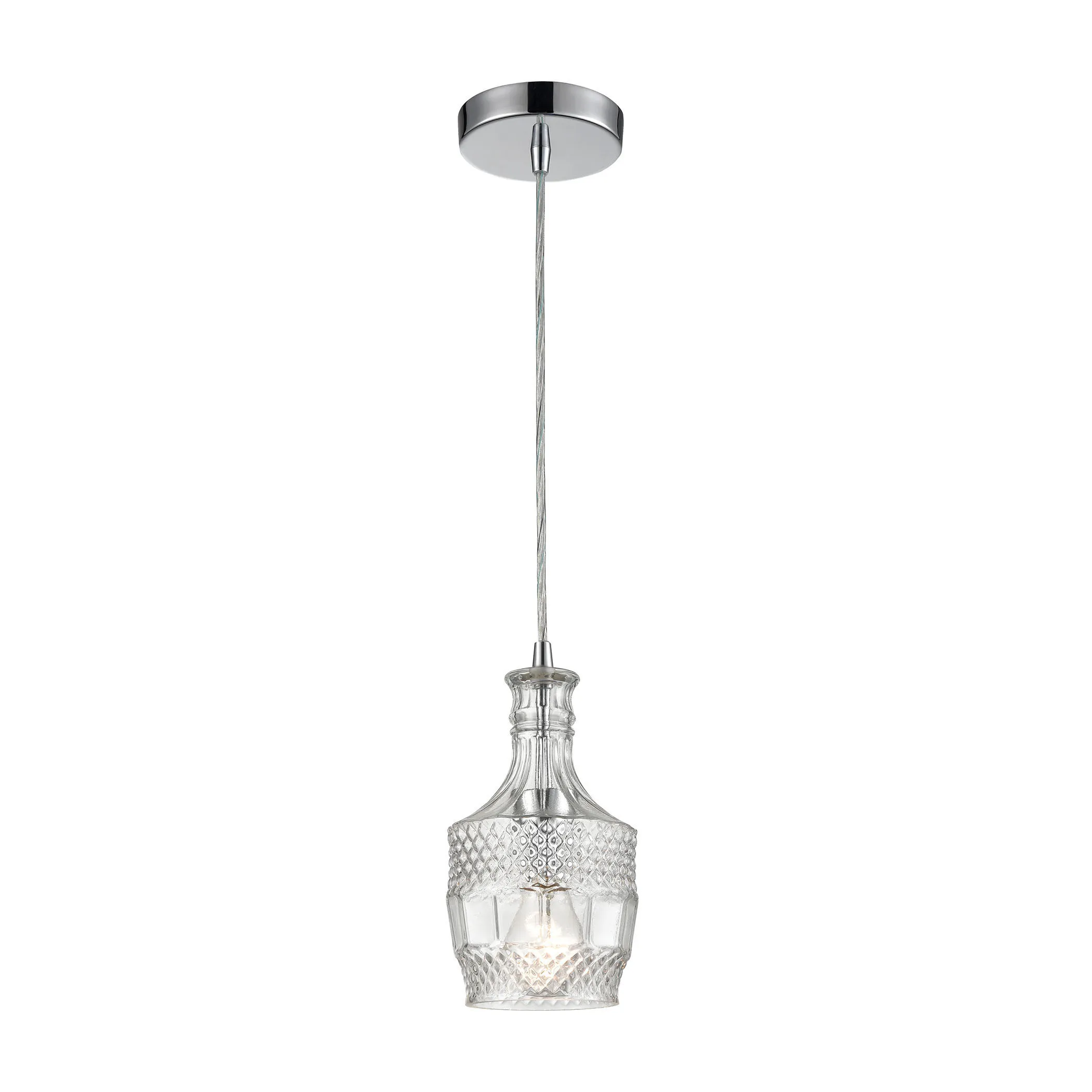 Twickenham 5" Wide 1-Light Mini Pendant - Clear