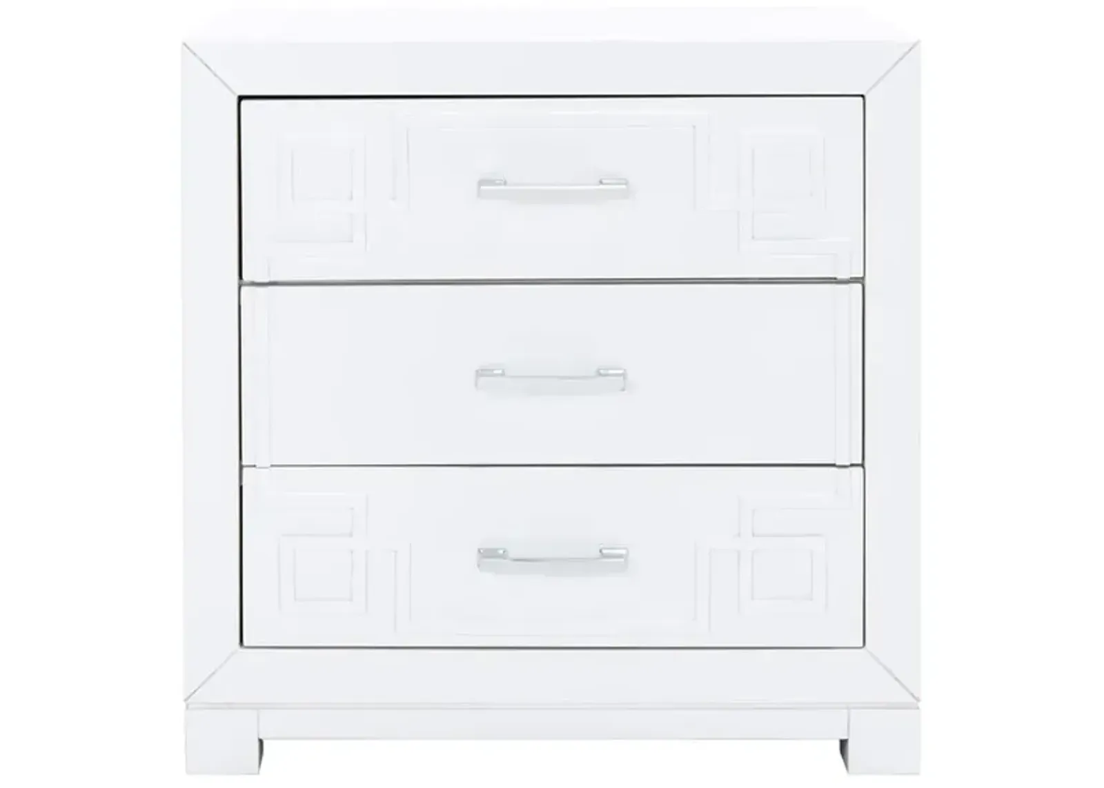 Raina Three Drawer Nightstand