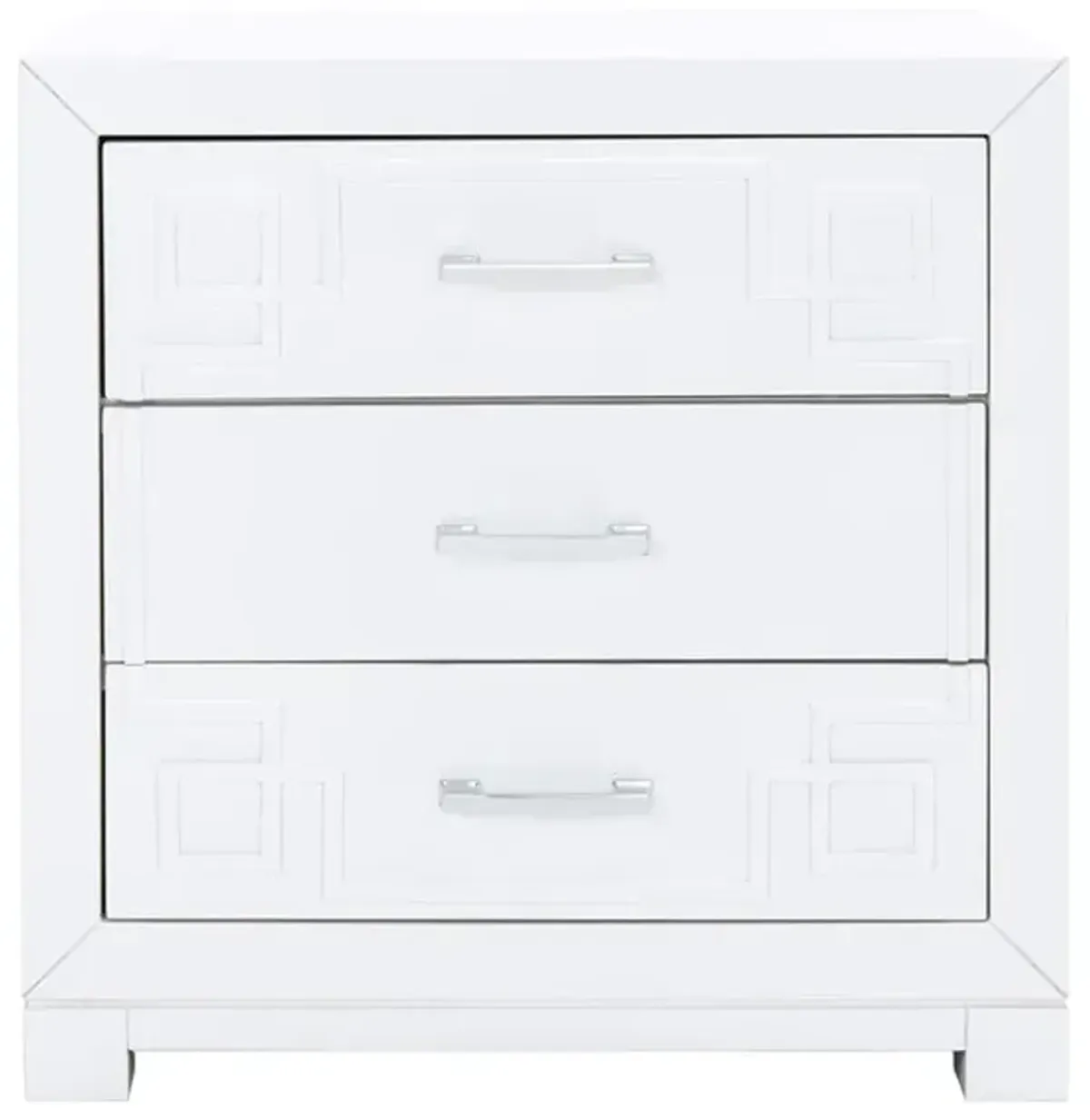 Raina Three Drawer Nightstand