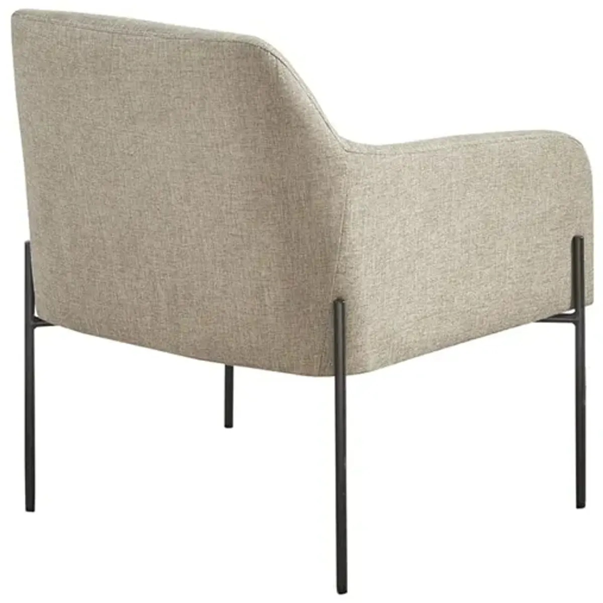 Madison Park Calder Beige Metal Leg Accent chair