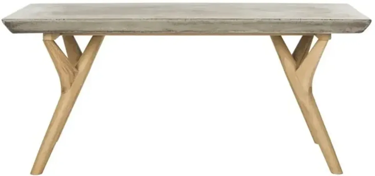 Pacey Indoor/Outdoor Modern Concrete Coffee Table