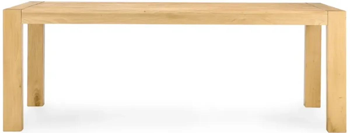 Parsons 84" Dining Table Natural