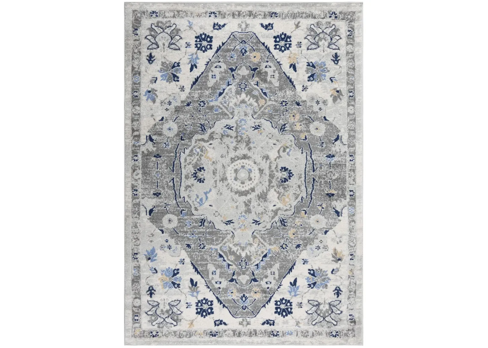 Marquise L. Gray  Polypropylene  8'0"x9'6" Rectangle Rug