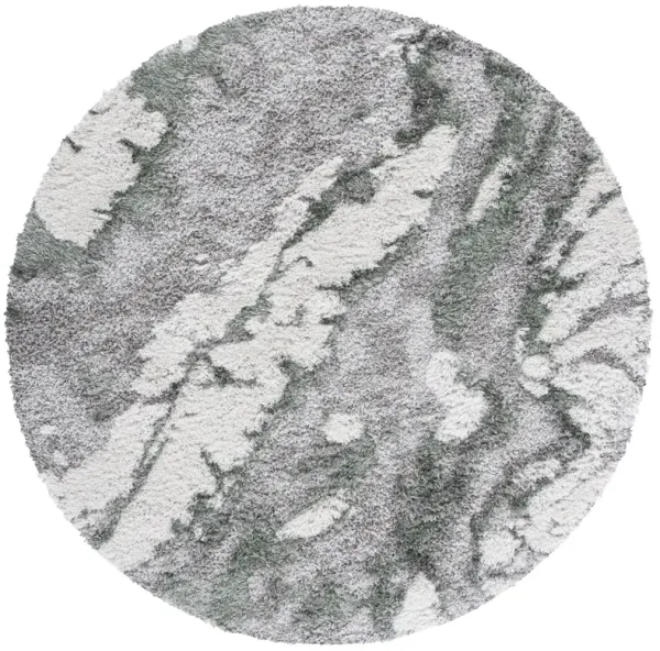 HORIZON SHAG 890 GREY  8' x 8' Round Round Rug