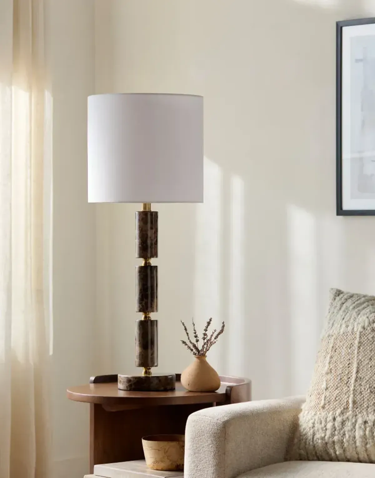 Marzia MZI-003 31"H x 12"W x 12"D Accent Table Lamp