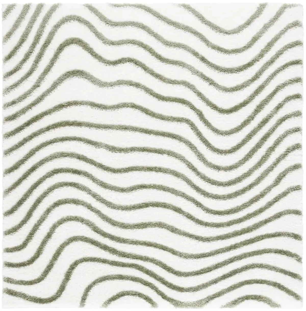 TAHOE SHAG 680 IVORY  6'-7' x 6'-7' Square Square Rug