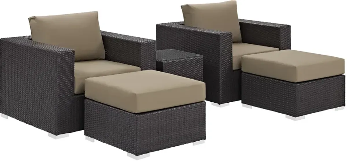 Convene 5-Piece Outdoor Armchair Set