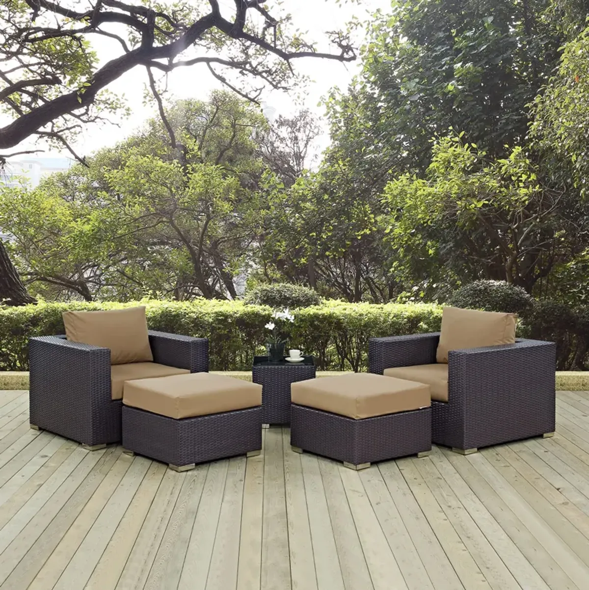 Convene 5-Piece Outdoor Armchair Set