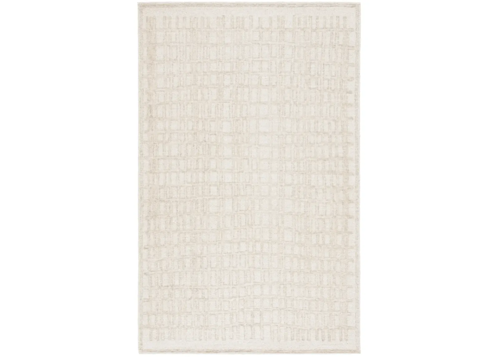 EBONY 219 IVORY  8' x 10' Large Rectangle Rug