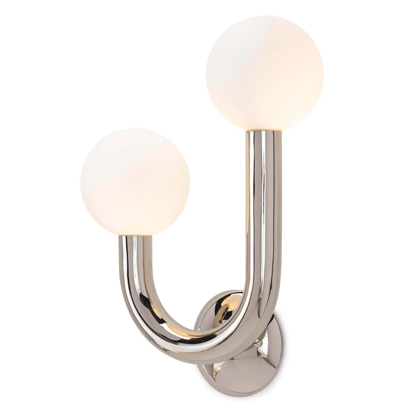 Happy Polished Nickel Left Sconce