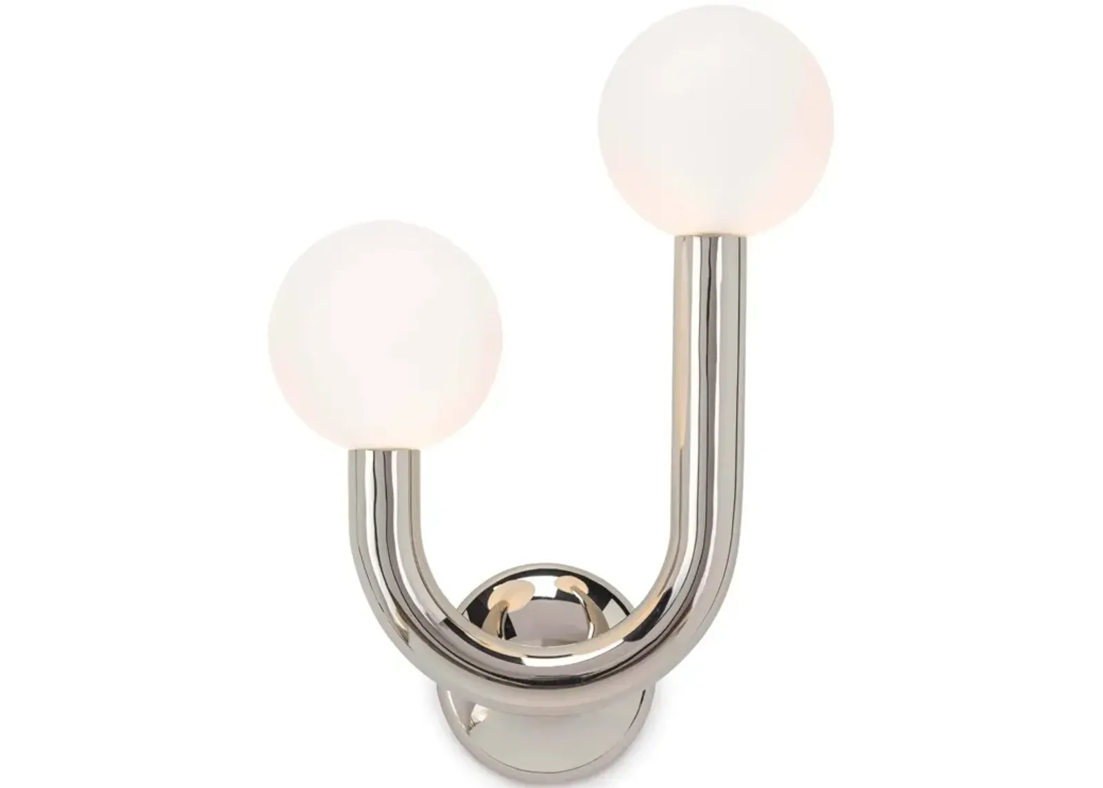 Happy Polished Nickel Left Sconce