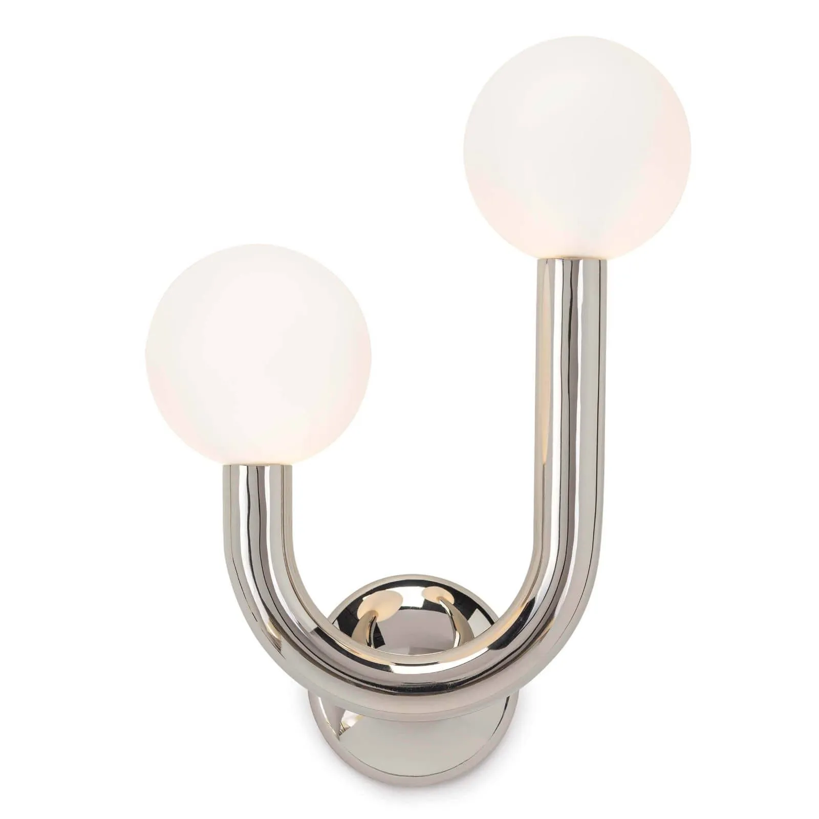 Happy Polished Nickel Left Sconce