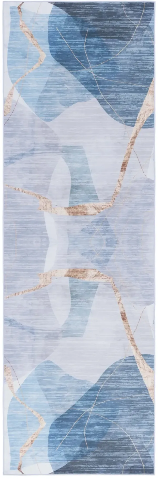 TACOMA 836 M/W S/R BLUE  2'-6' x 10' Runner Rug