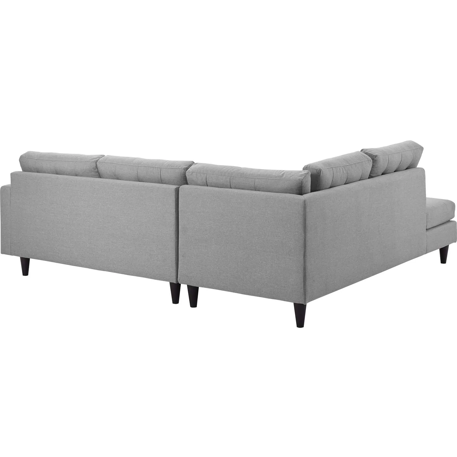 Empress 2-Piece Upholstered Left Facing Bumper Sectional