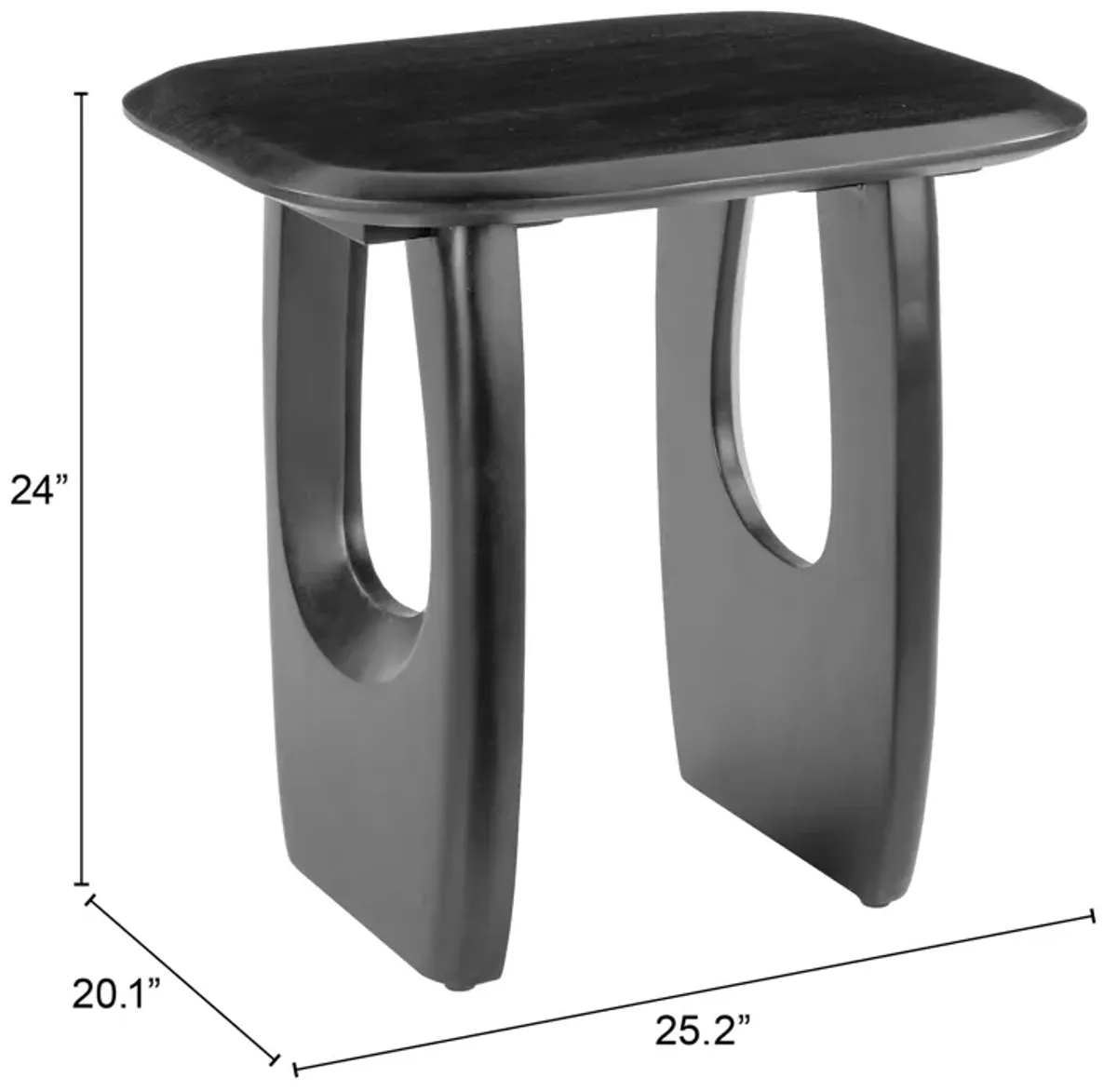 Arasan Accent Table Black