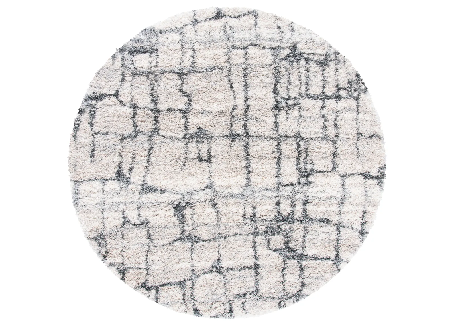 FONTANA SHAG Round Power Loomed 5'-3" X 5'-3" Round Rug