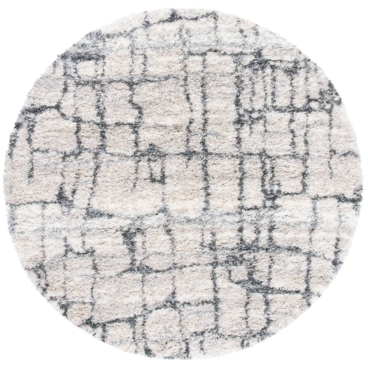 FONTANA SHAG Round Power Loomed 5'-3" X 5'-3" Round Rug