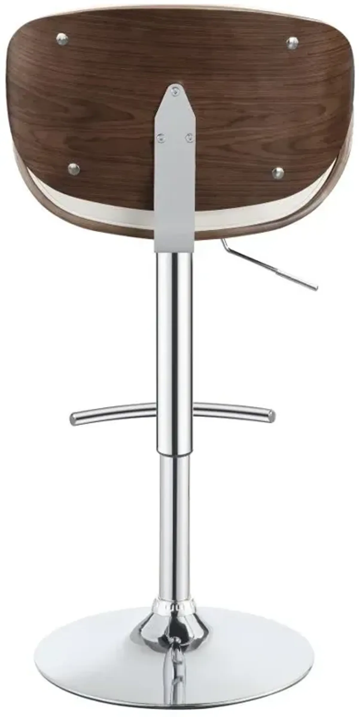 Harris Adjustable Bar Stool Ecru and Chrome