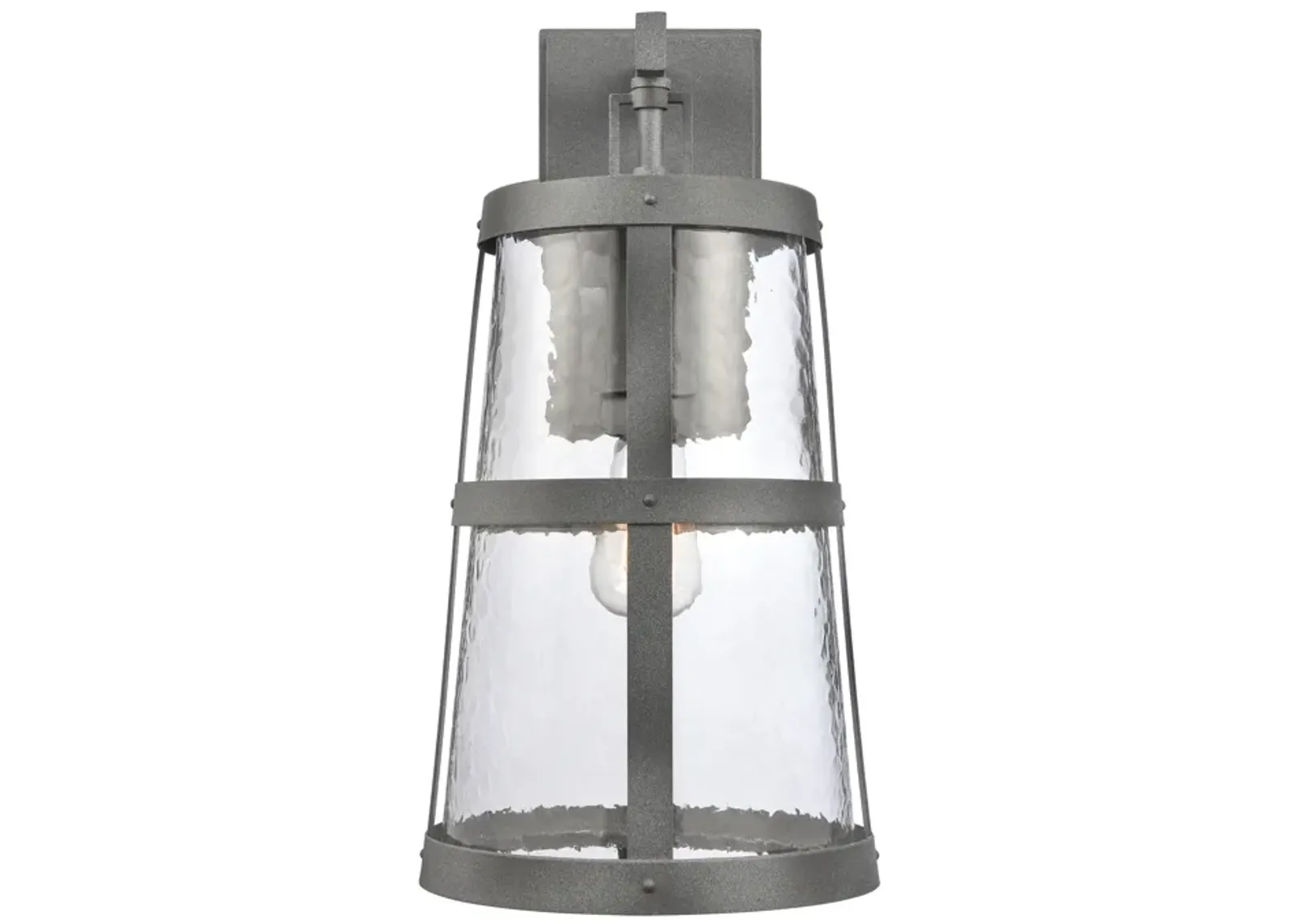 Dakota 18" High 1-Light Outdoor Sconce - Distressed Zinc