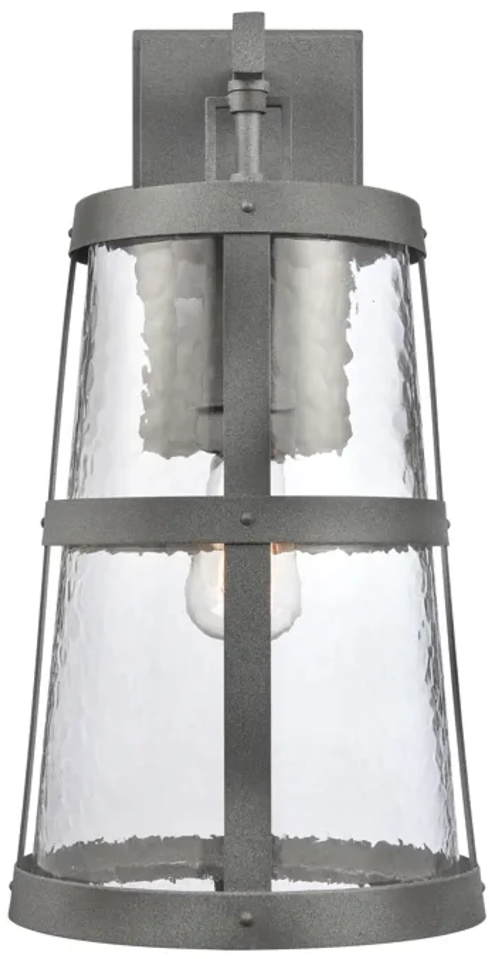 Dakota 18" High 1-Light Outdoor Sconce - Distressed Zinc